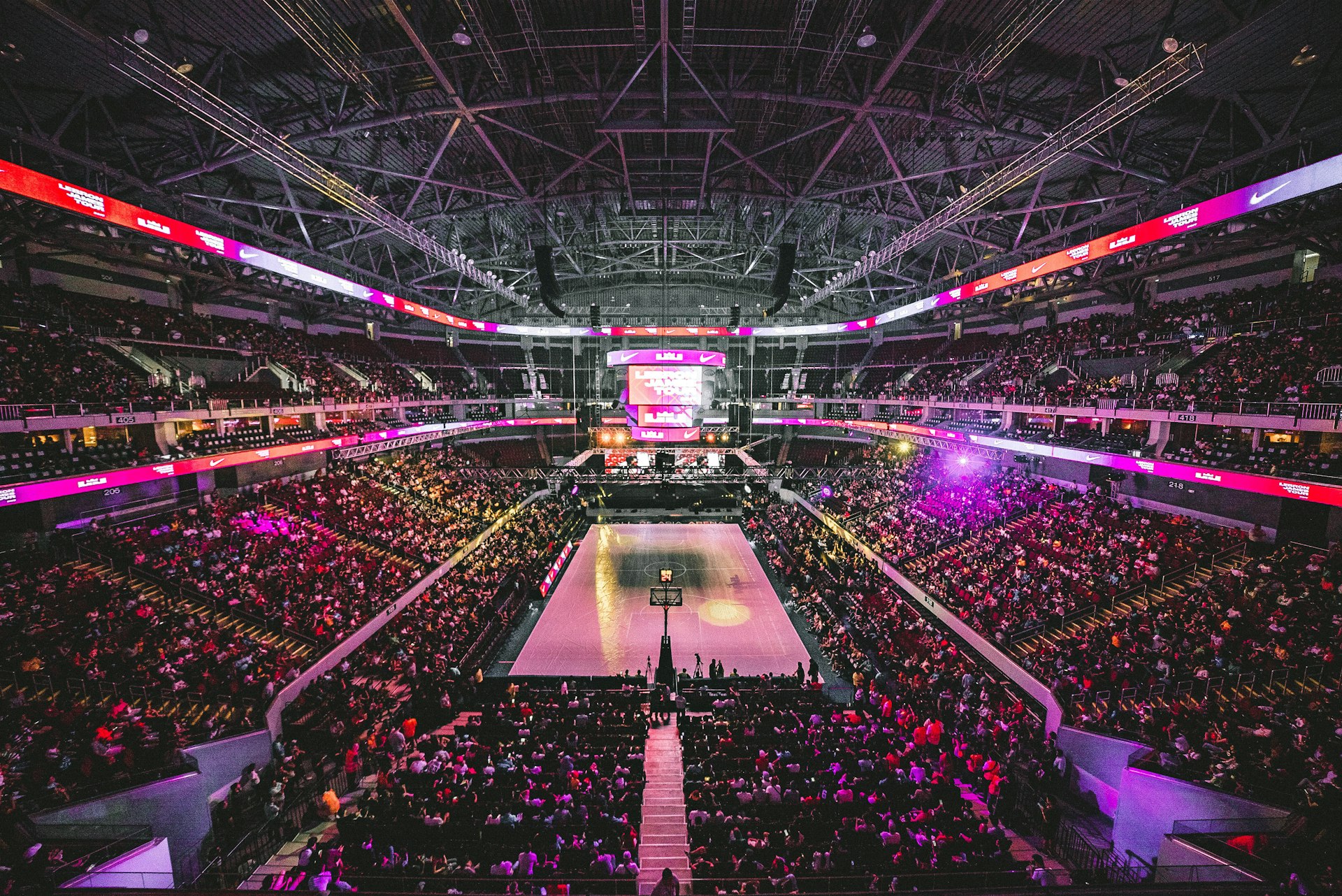 Basketball court background